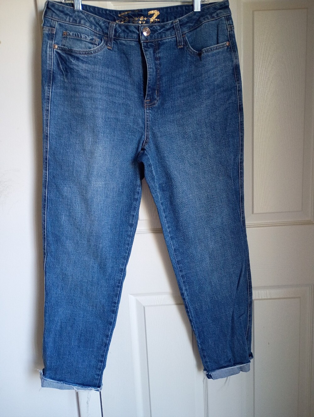 Weekend Boyfriend Roll Cuff Straight Jean